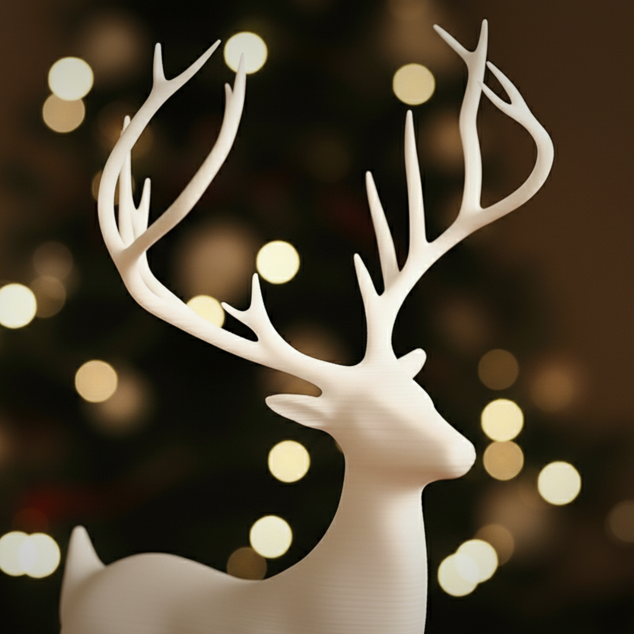 Reno Polar | Decoración Navideña Minimalista - Crealis