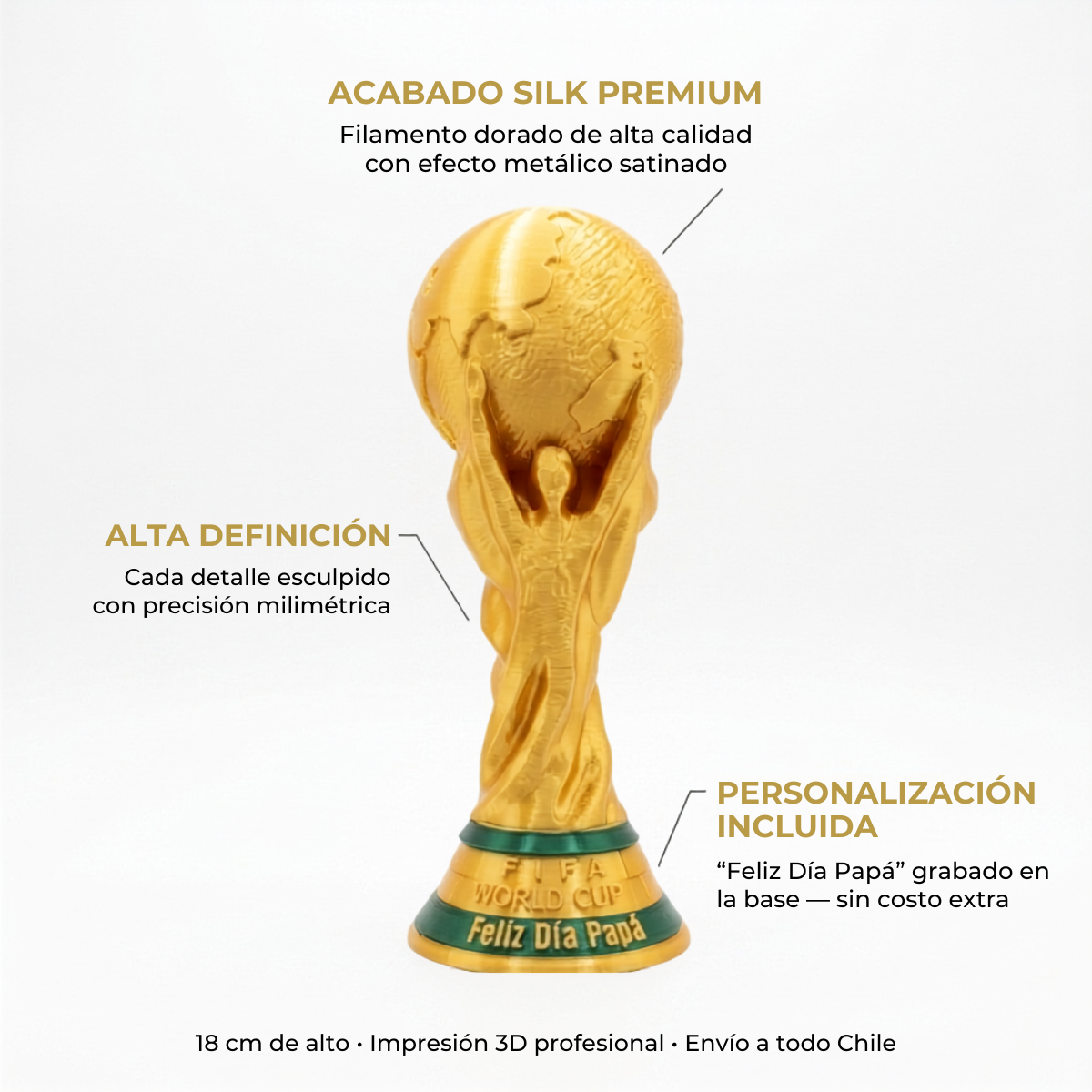 Trofeo Copa del Mundo Día del Padre