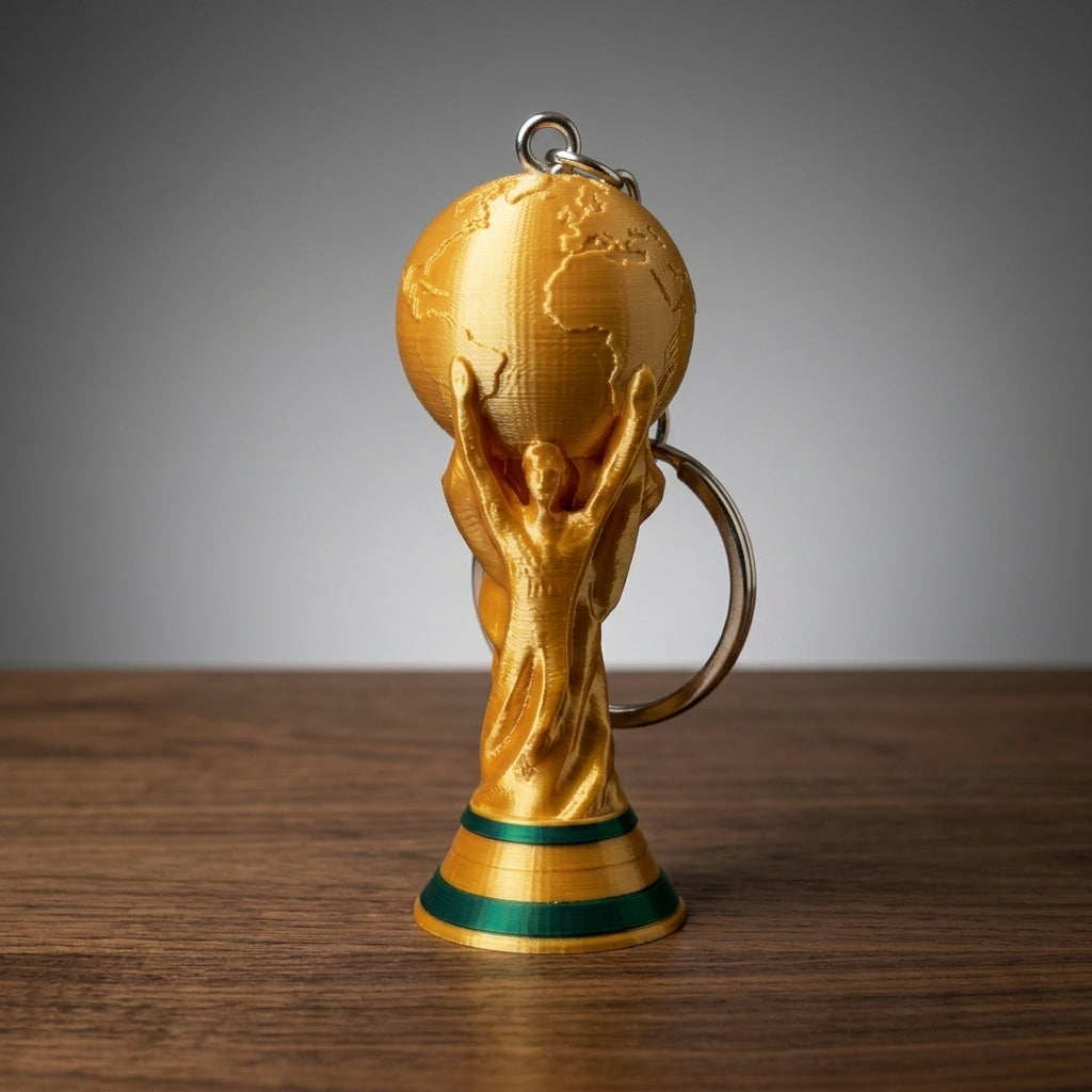 Pack 4 Llaveros Copa del Mundo | FIFA 2026 Réplica Pequeña