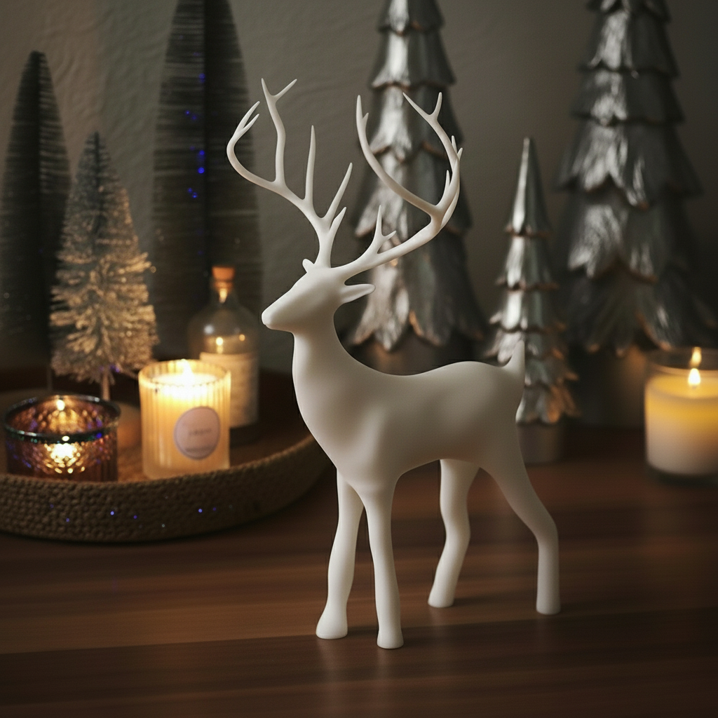 Reno Polar | Decoración Navideña Minimalista - Crealis