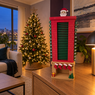 Calendario de Adviento navideño tipo Chimenea