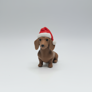 Perro Salchicha Navideño Colgante Decorativo