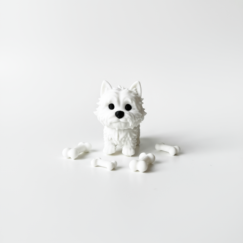 Perro Westie Colgante Decorativo Navideño - Crealis