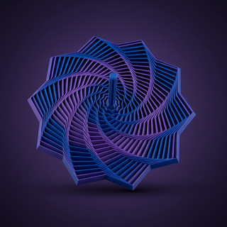 Fidget Espiral de 10 Estrellas Giratorias