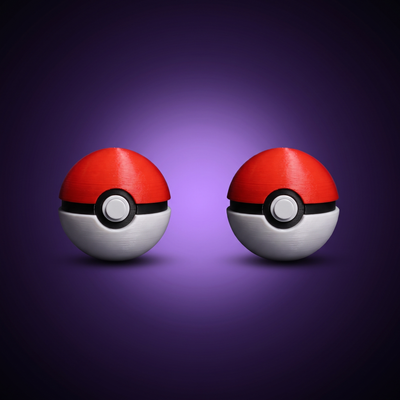 Clicker de Pokeball, foto de estudio fondo morado
