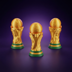 Mini Trofeo del Mundial Antiestrés con Clic impreso en 3D