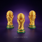 Mini Trofeo Antiestrés con frase La copa en tus manos