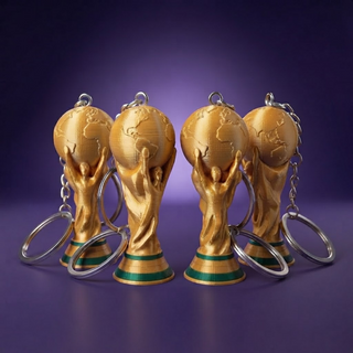 Pack 4 Llaveros Copa del Mundo