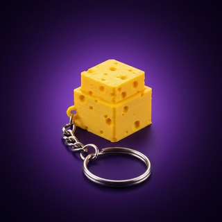 Llavero Fidget de Queso Clicker