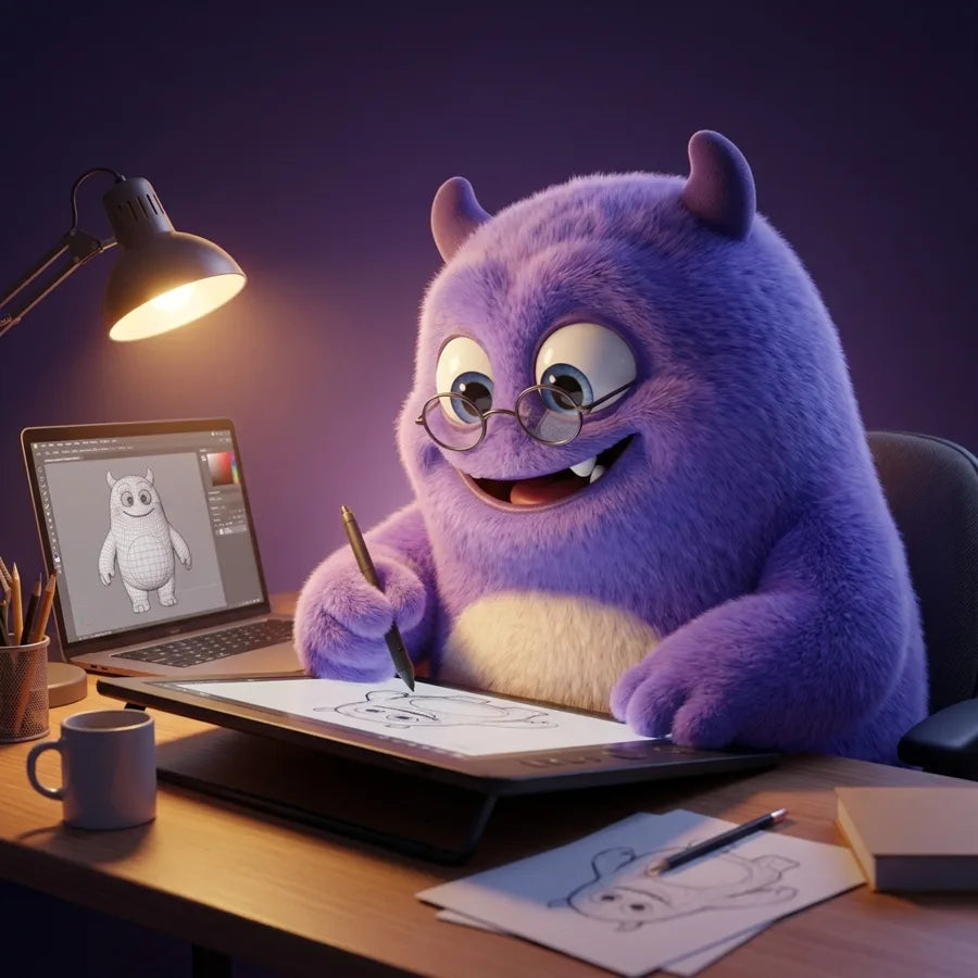 Ilustración de Lumo representando a Andy